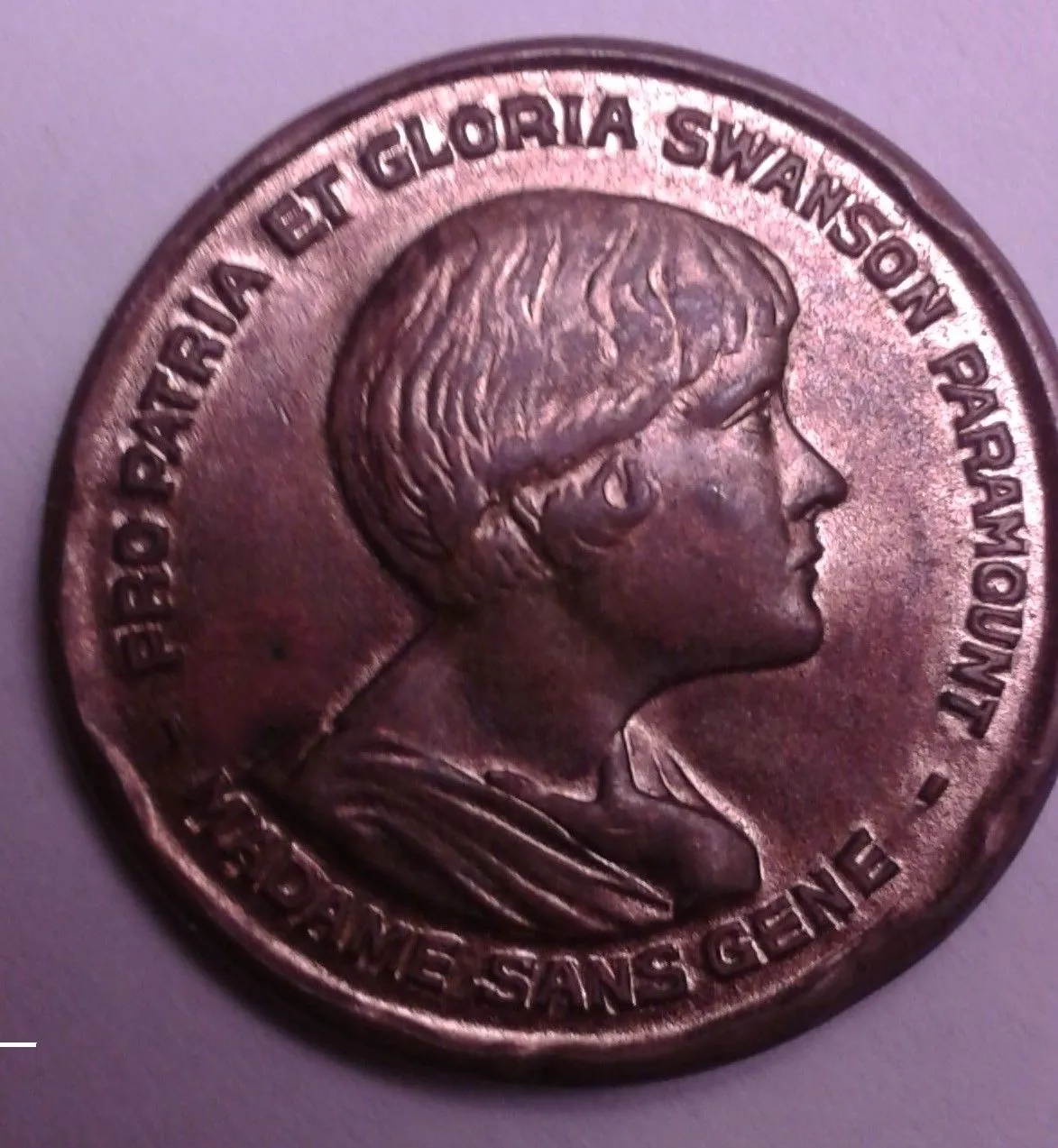 Gloria Swanson movie token