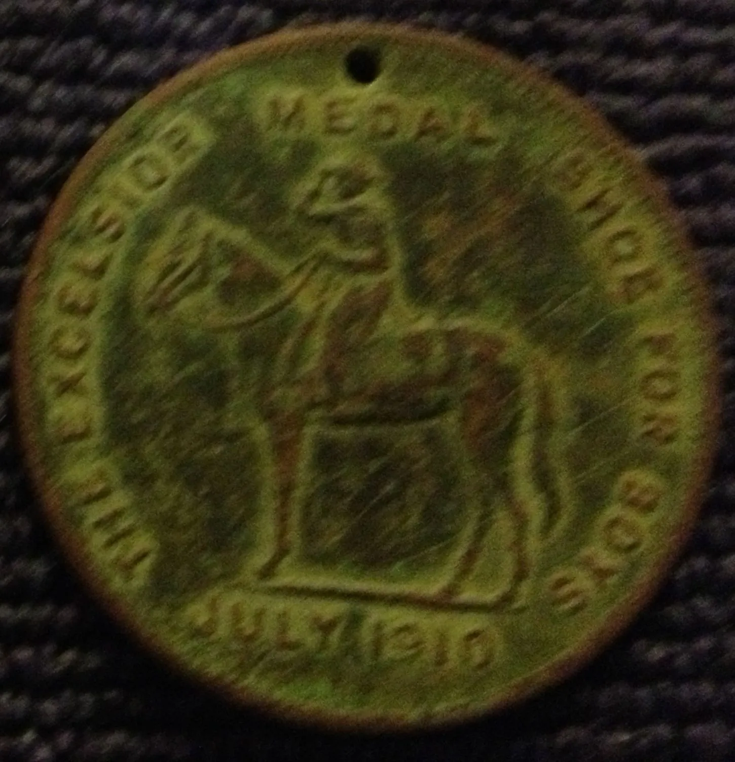 Good Luck Token, Obverse
Found 01/23/13
Barrow Elementary School
Columbus, MS.