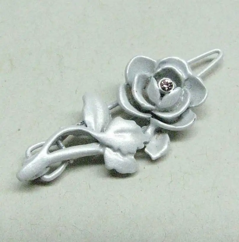 hair barrette with birth stone