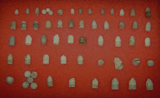 Hartsville Bullets #1 -      Typical Hartsville Bullets found in the U.S. Camp and Battle lines.