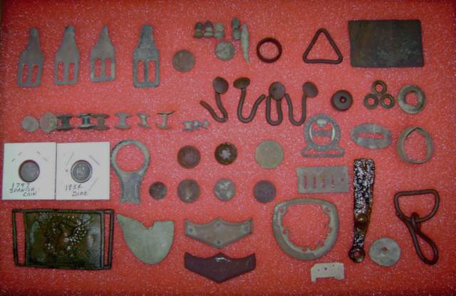 Hartsville, TN Relics -     I recovered these relics from the Hartsville, Tennessee battle and U.S. camp area. The 1851 sword belt plate with keeper c