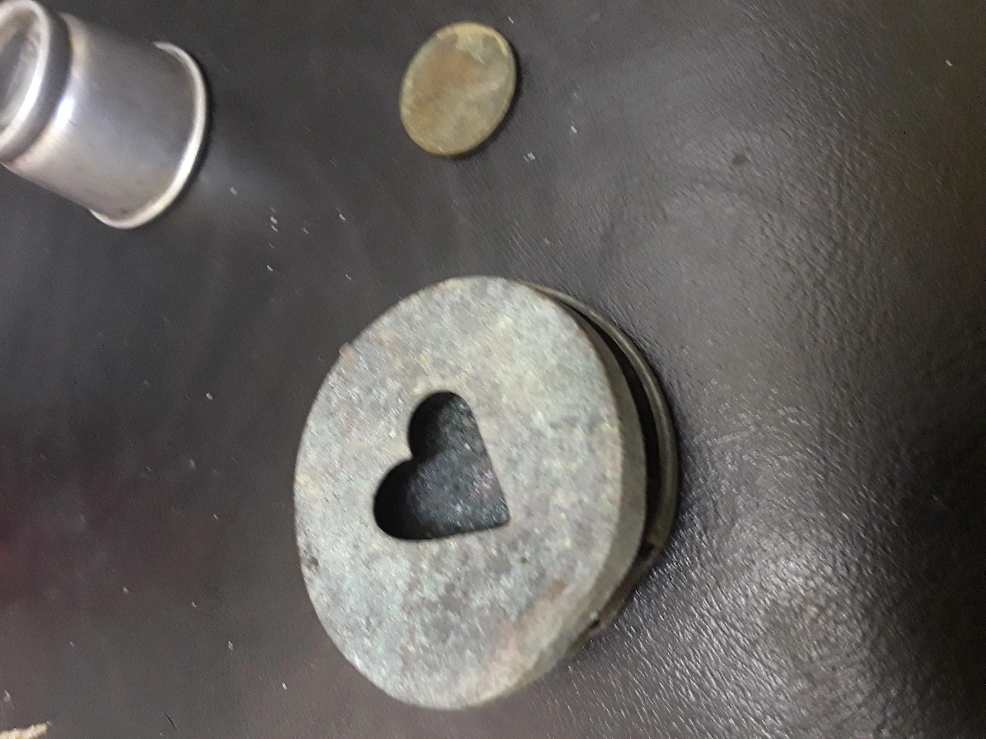 Heart top copper/brass case