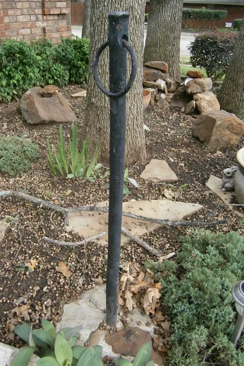 hitch post wrought iron