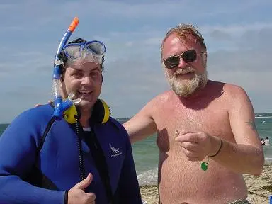 I WAS HITTING AN OCEAN SIDE BEACH ON CAPE COD WHEN A LIFEGUARD APPROACHED ME. I SAID TO MYSELF - "GREAT - THEYRE GONNA TELL ME I CANT DO THIS HERE"
BU