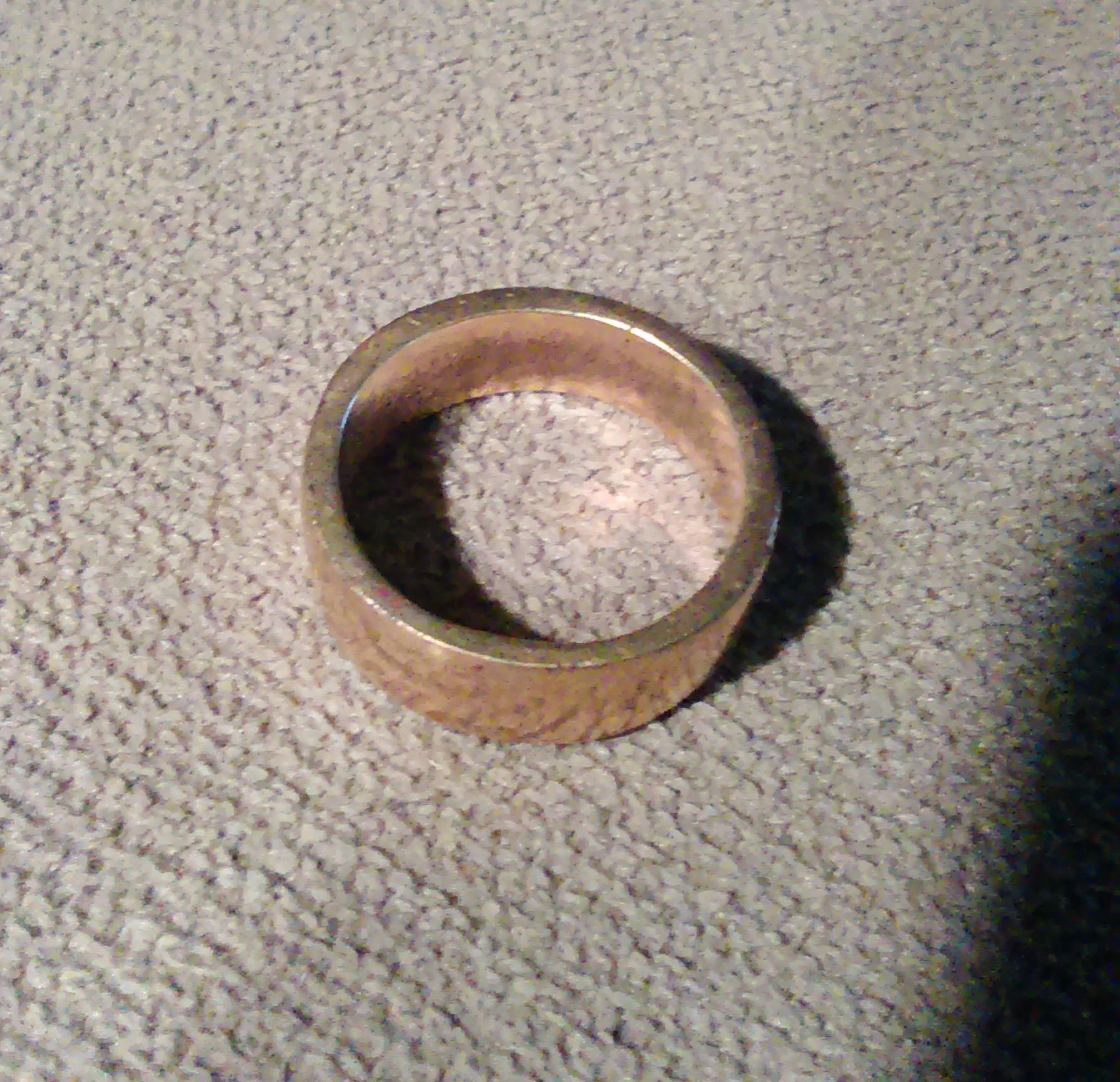 IMAG1257. Pioneer wedding band of brass. Found 2015. Jackson County, Ala.