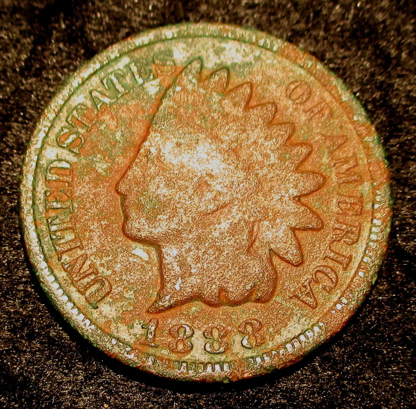 Indian Penny 1888 front