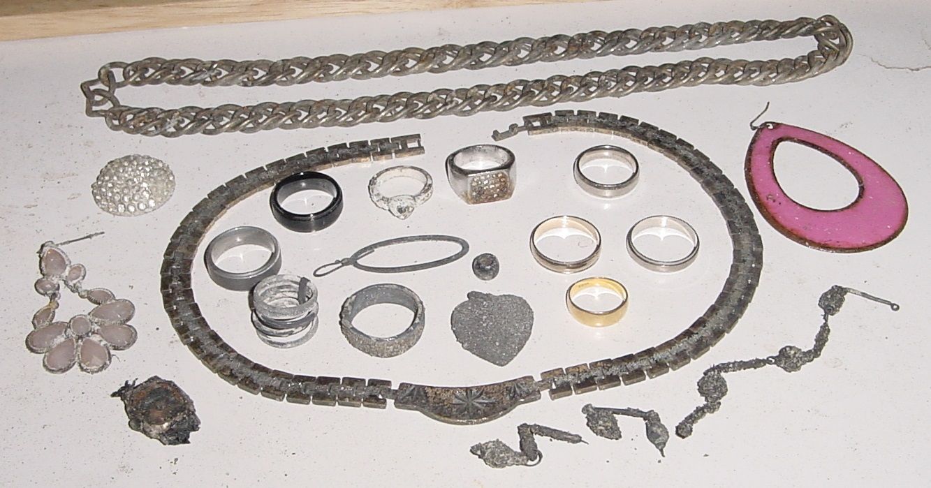 JEWELRY FROM JAMAICAN TRIP =22K BAND..10K BAND..PLATINUM BAND..PALLADIUM BAND..2 SILVER RINGS..2 TUNGSTEN BANDS..STAINLESS WITH CZs..SILVER HEART..SIL