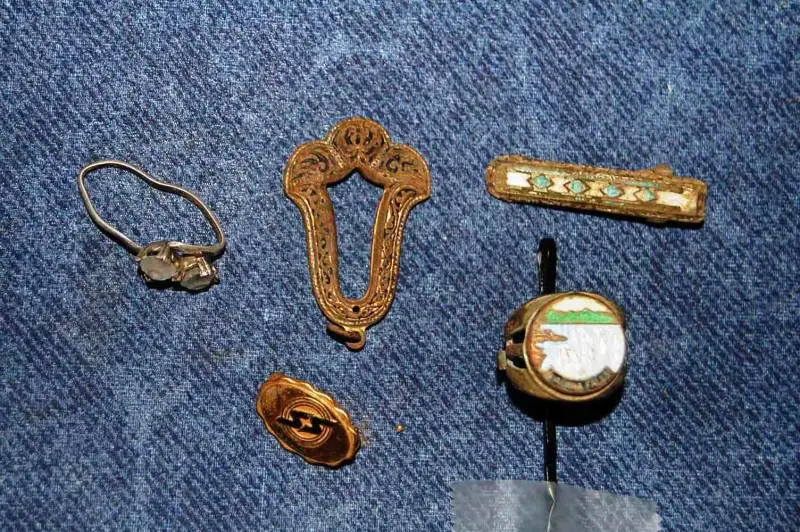 Jewelry Items Recovered From a One-Room Schoolhouse - 2007.