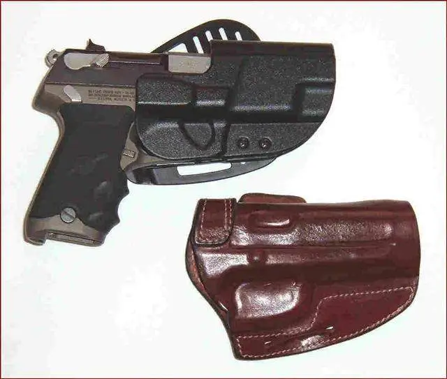 Just-in-case - My Ruger P90 .45acp auto that I bring along. Too old to run anymore and this evens the playing field. A LOT.