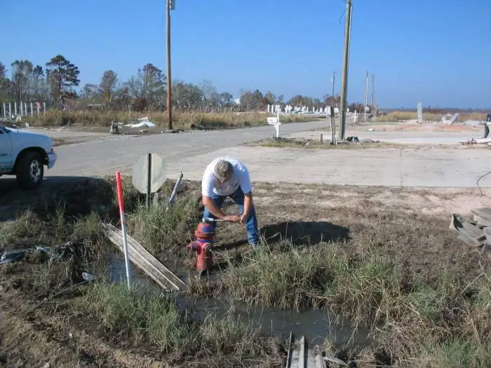 Katrina - One moment of a 4 week stint in Bay St. Louis, Mississippi after Hurricane Katrina hit. We were working to get the Hancock County Utility Di