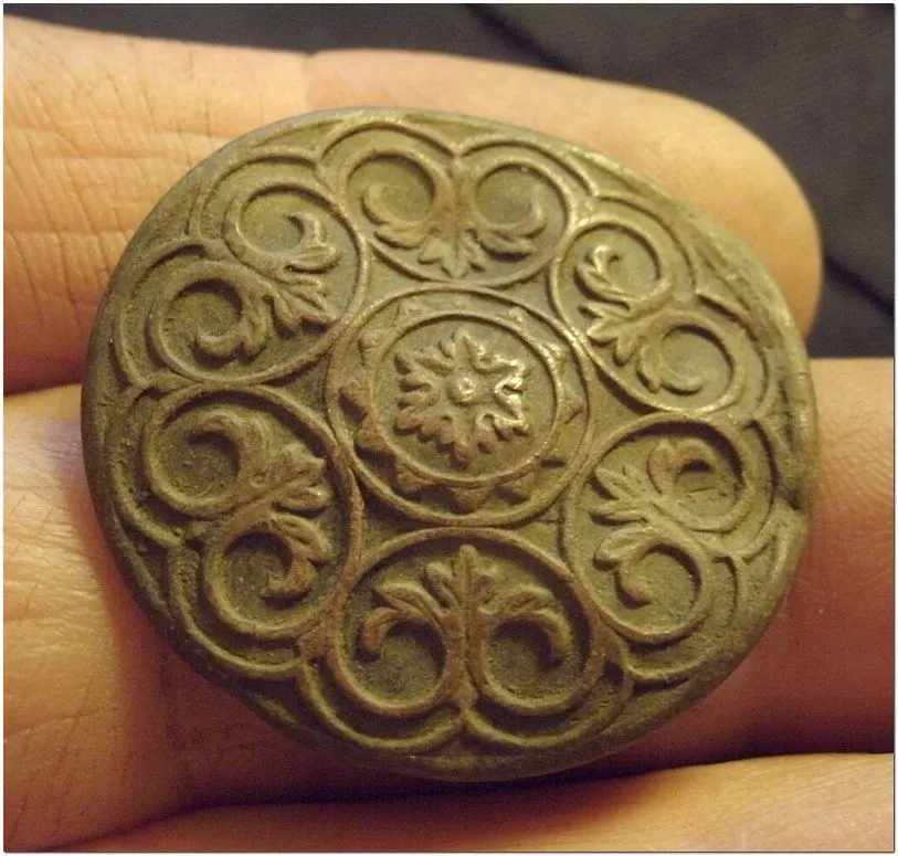 large fancy button
