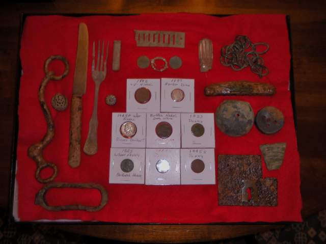 Local 1880s Home -           These finds came from a circa 1880s home in my community that was built by a CSA Veteran sometime between 1865-1897. I se