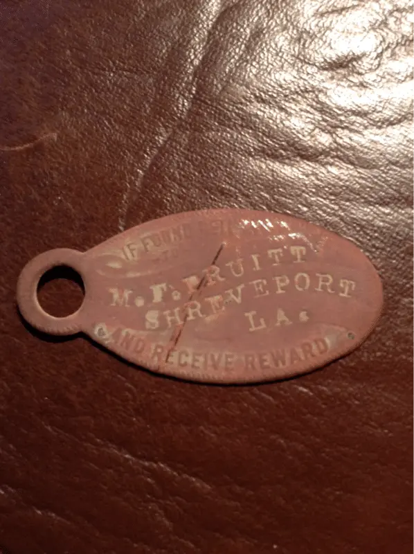 Luggage tag 1909