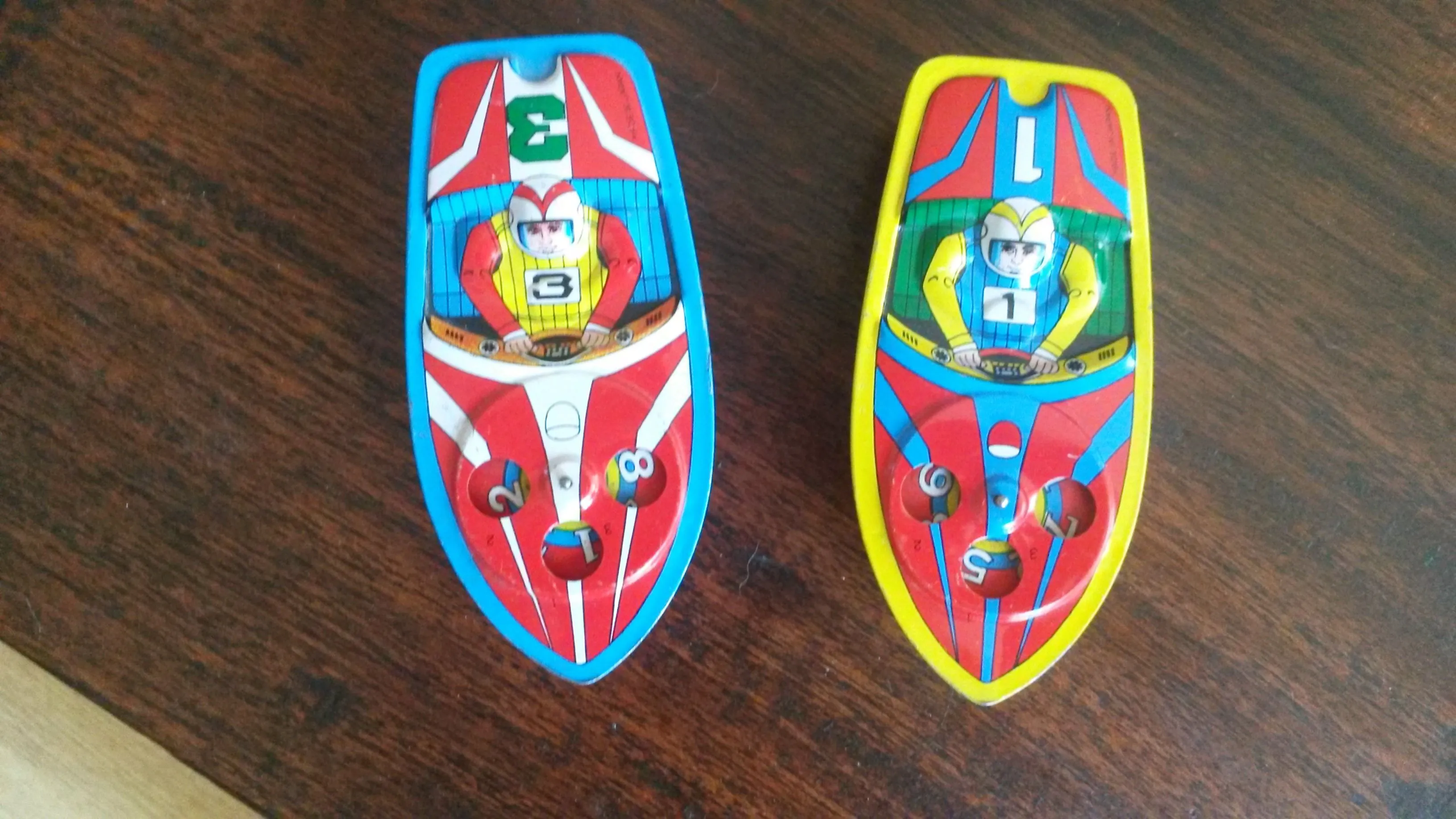 Made in Japan tin toy boats.