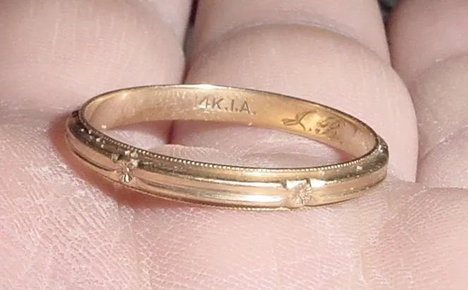 MAY 18TH - OLD GOLD WEDDING BAND