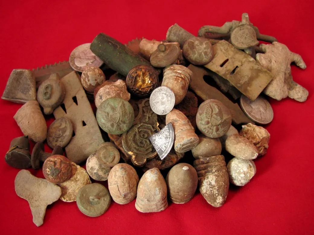 May 4-5 Group Shot - Bust Silver, Spanish Clipped Pistareen, .69s, Buttons, etc.