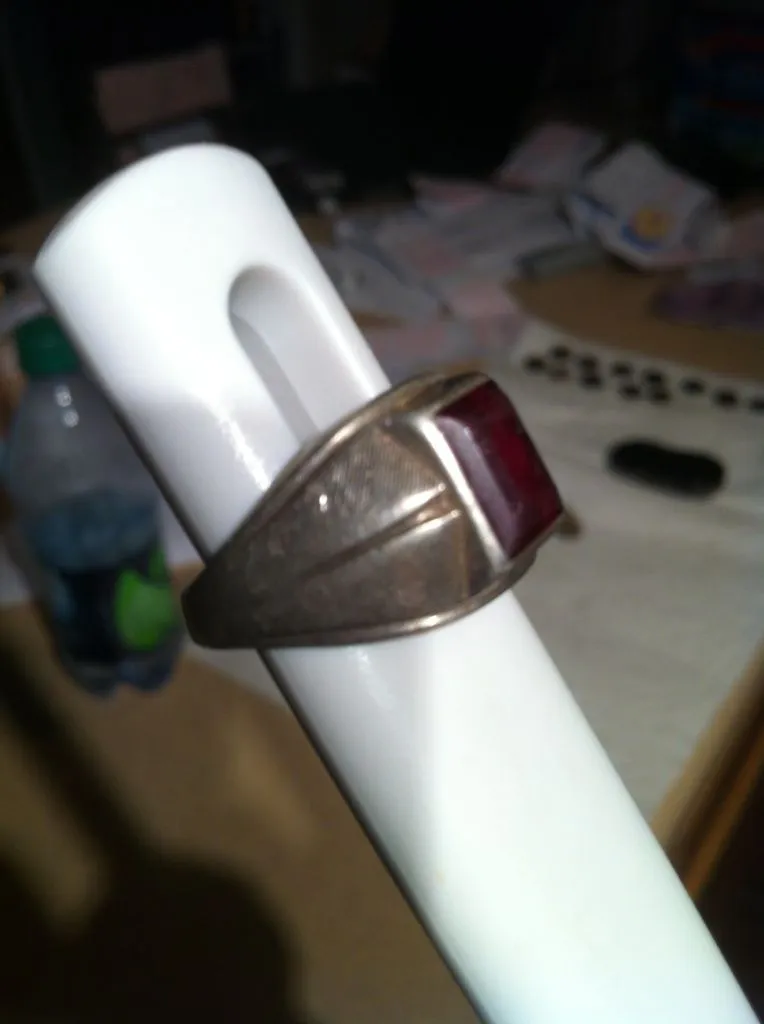 Mens sliver ring