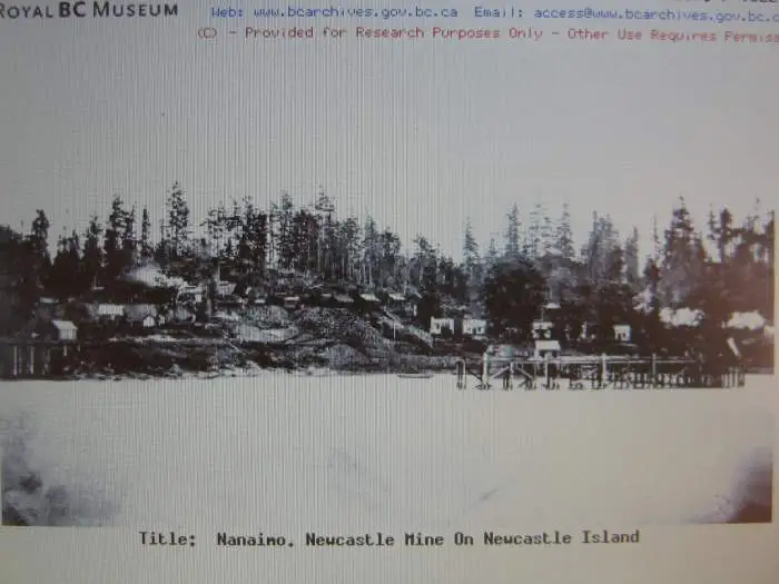 Midden Bay 1875  - Island site of early coal mining activity. A park today.