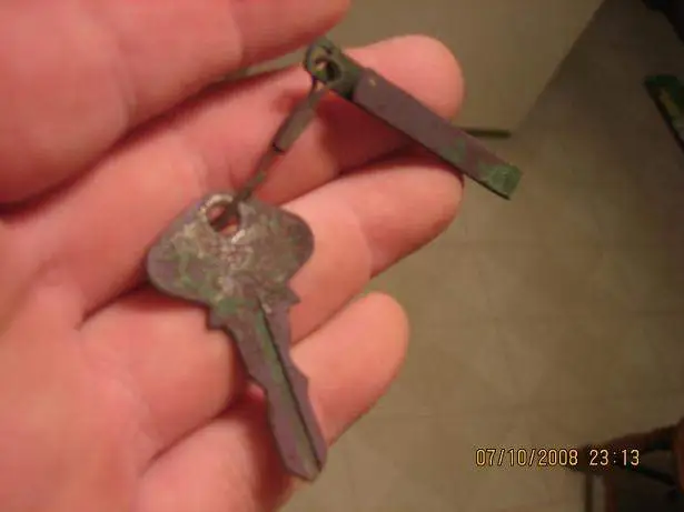 Model-T Key - Found this Model-T key on an old abandoned lot with the pocket clip attached.  Probably one of my coolest finds ever...