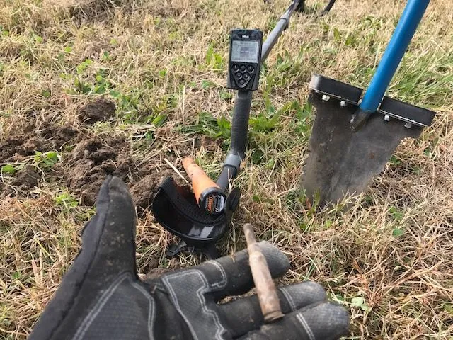Modern rifle bullet using the XP Deus and Piranha shovel. Nothing great, but 1st hunt back.