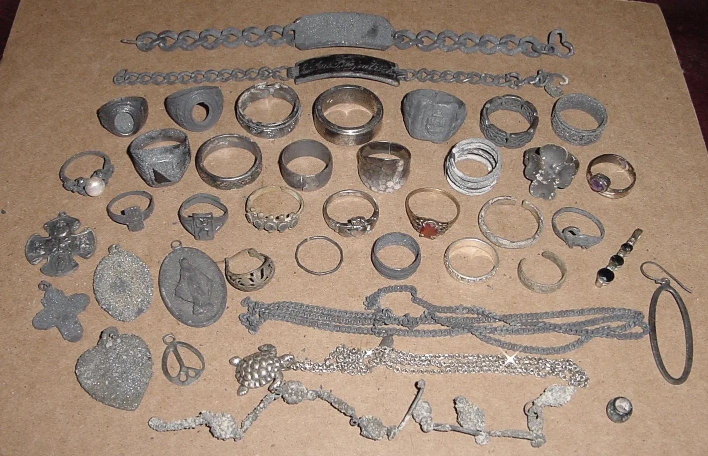 MOST OF MY SILVER JEWELRY FOR 2015 - (SOME IS MISSING BECAUSE IT IS GOING INTO A MUSEUM DISPLAY)