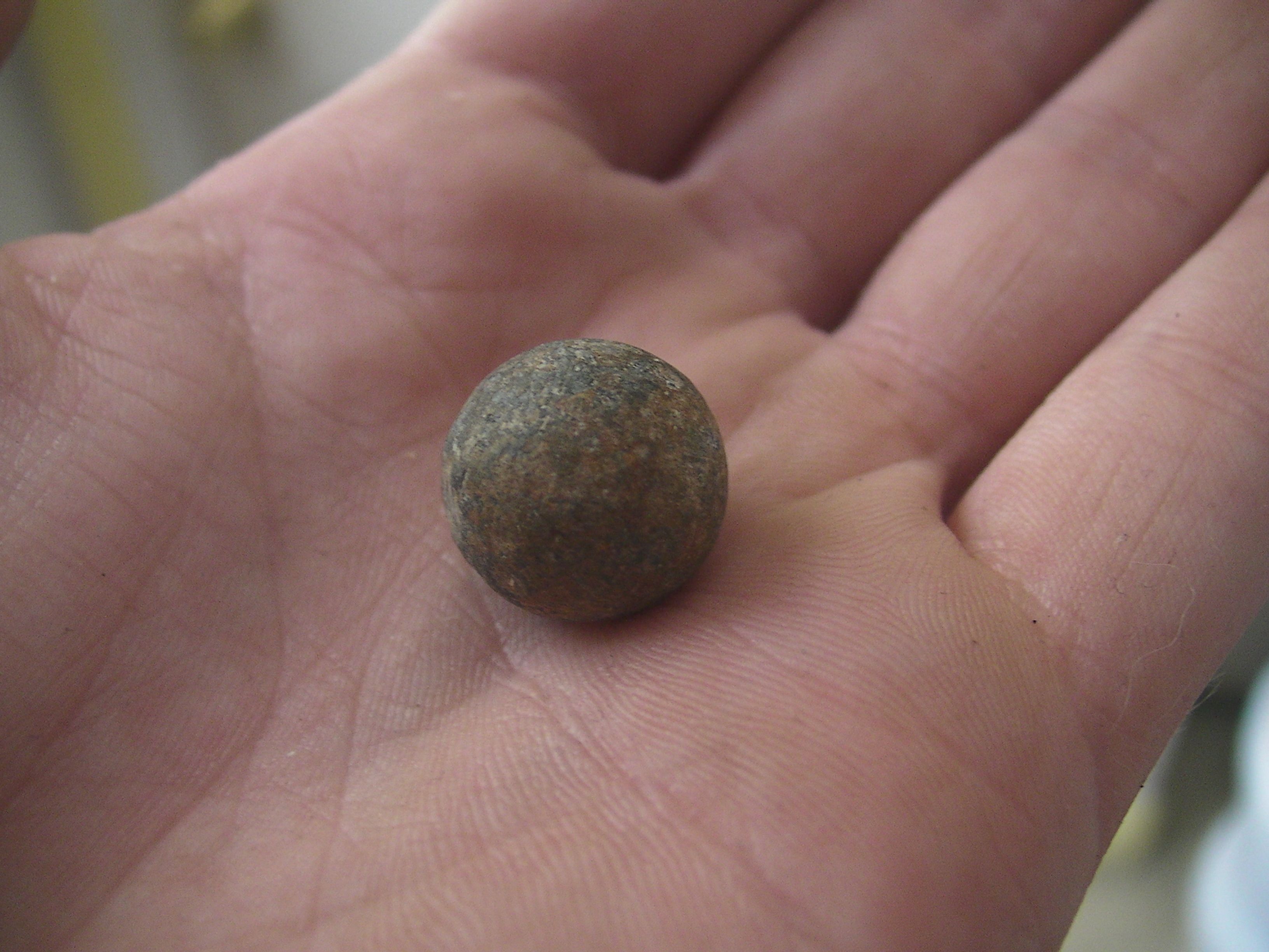 Musket Ball from my front lawn, Shippensburg Pennsylvania