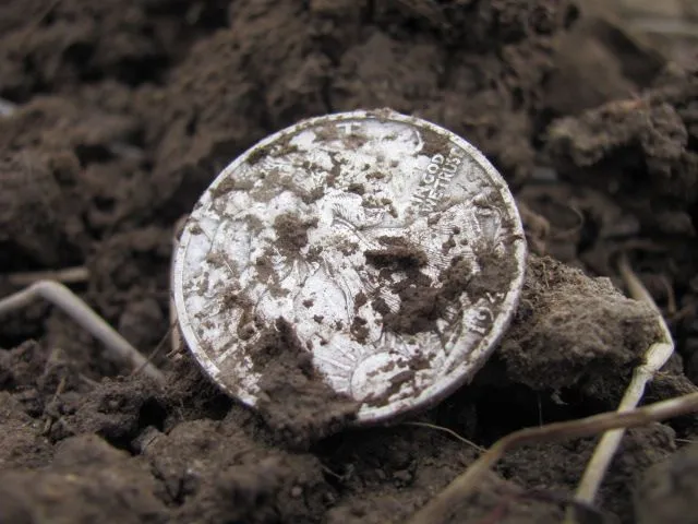 My 1st hald dollar from a open field, 1944-S Walking Liberty. April 2013.