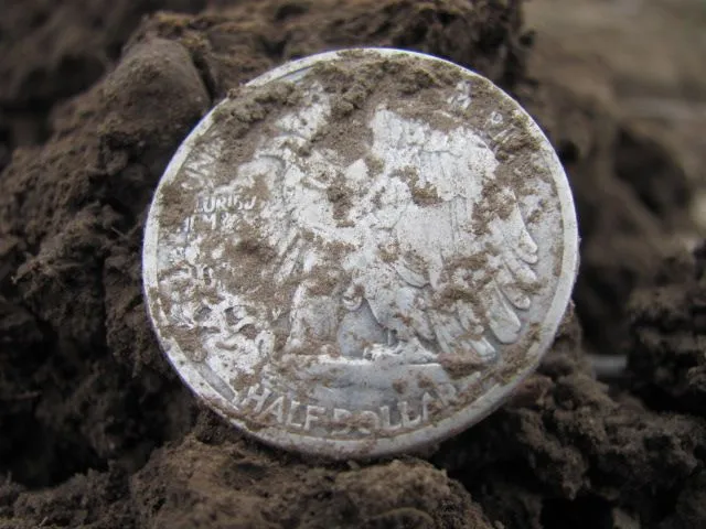 My 1st hald dollar from a open field, 1944-S Walking Liberty. April 2013