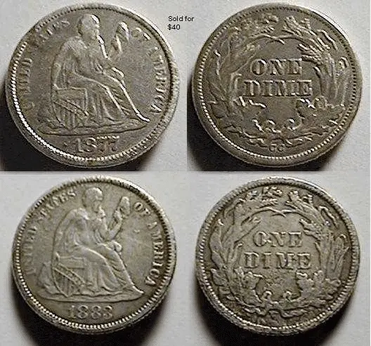 My 1st two seated dimes. Found on same day.