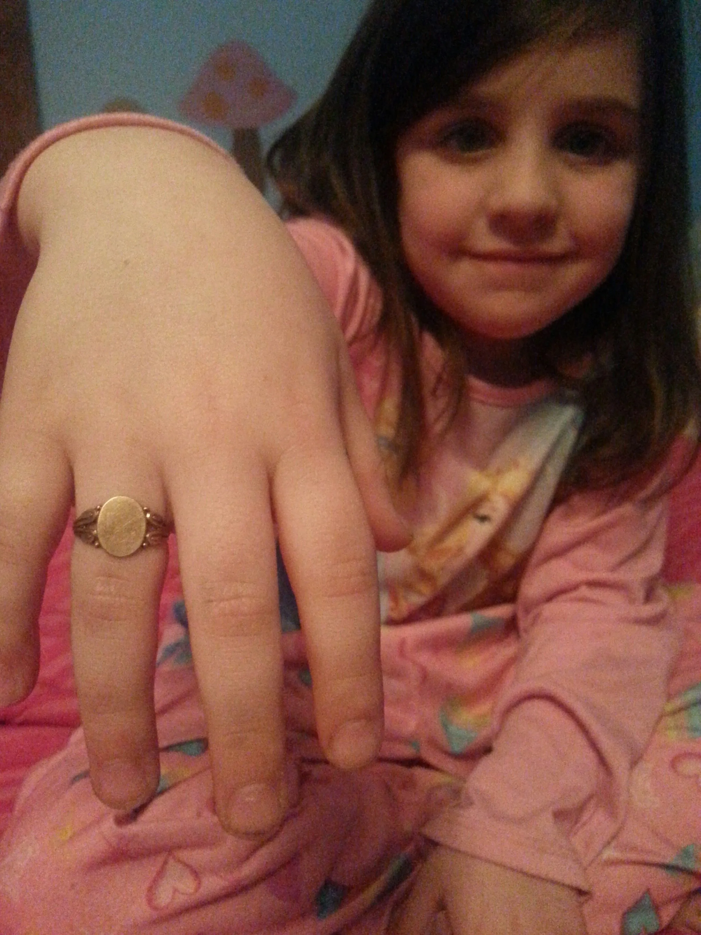 My Daughter With her New Treasure