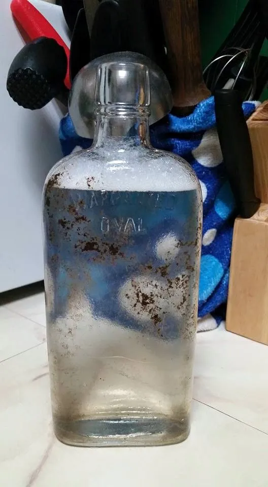 My favorite find to date! Late 1800s to early 1900s whiskey bottle. LOVE IT!