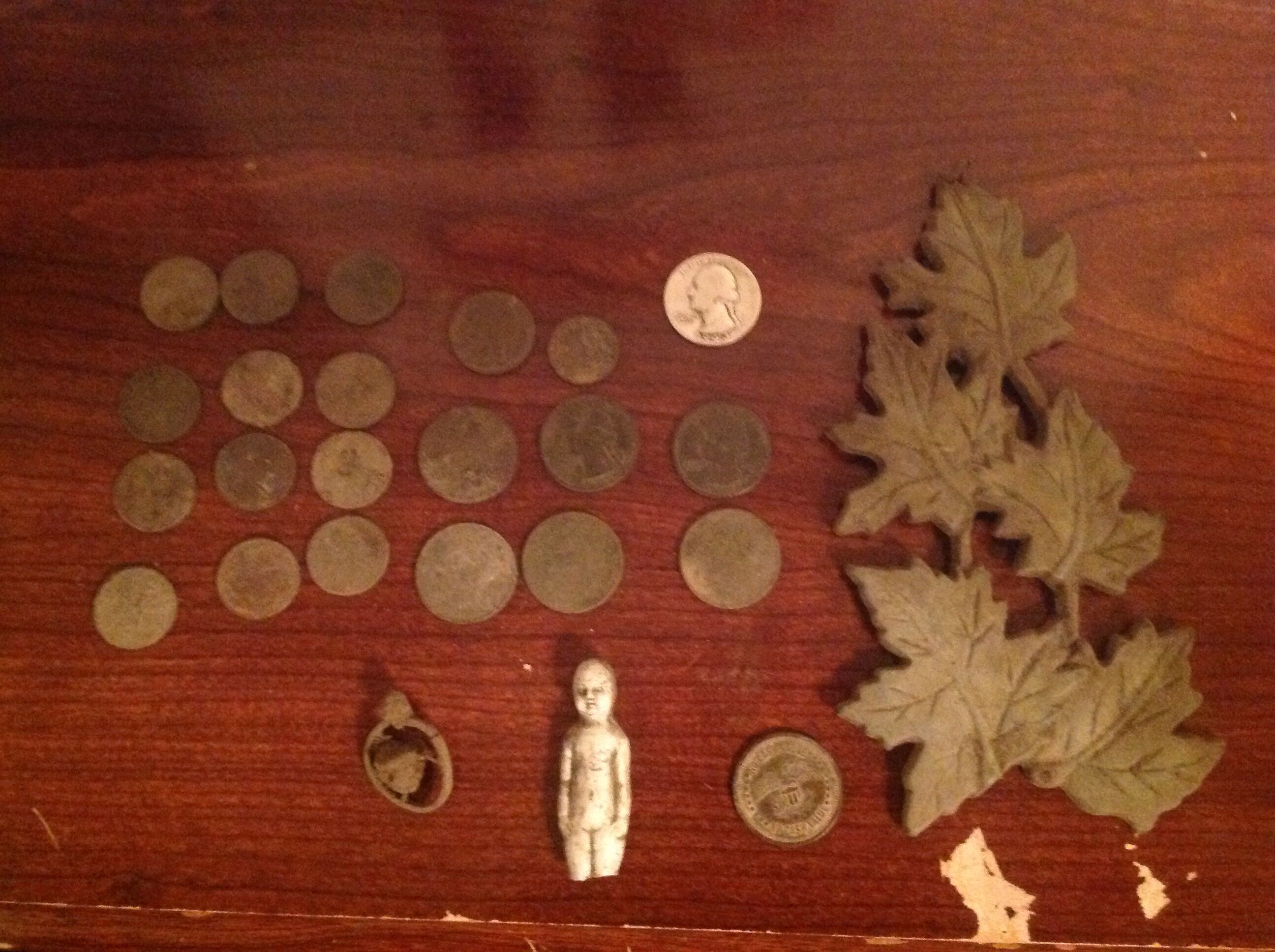 My finds with a silver quarter