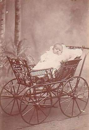 My Mother--Date 1898 - My Mother in a carriage of the day