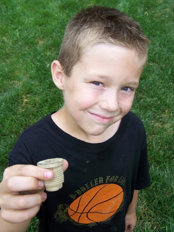 My oldest sons first civil war find. - Confederate fuse