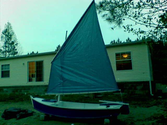 My sailboat - This is a Jim Michalak designed Mayfly14. Its a great little boat to sail and was a blast to build
