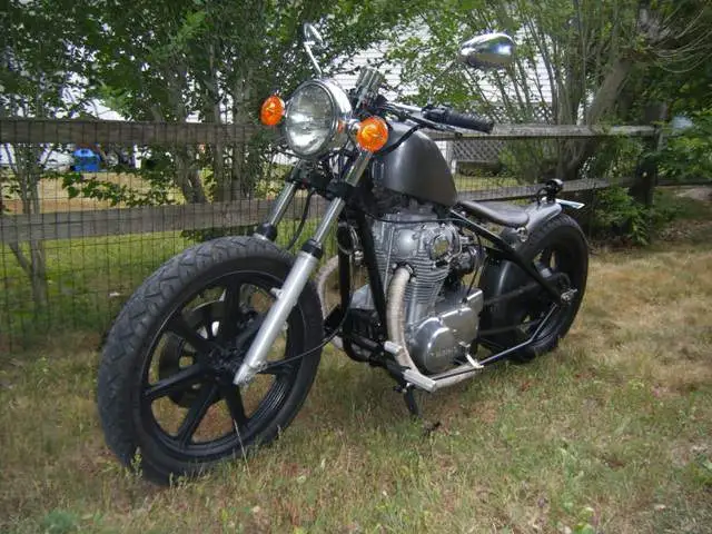 My Scooter - This is my 1981 Yamaha XS650.
I built this in my little shed, took about a month and a half. It's hardtailed, but is mostly stock.
Enjoy!