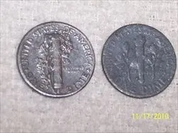 My two Mercury Dimes back pics