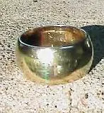 Nice Art Carved 14k ring from a local swim beach.