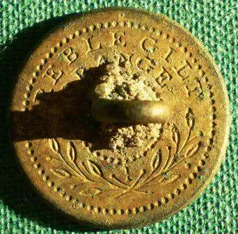Nice circa 1820 Treble Gilt Button