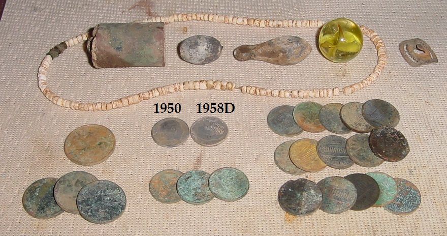 OCT. DRAINED POND HUNT - PLACE WAS HAMMERED BY BUNCH OF OTHERS - BUT I STILL MANAGED A COUPLE SILVER DIMES