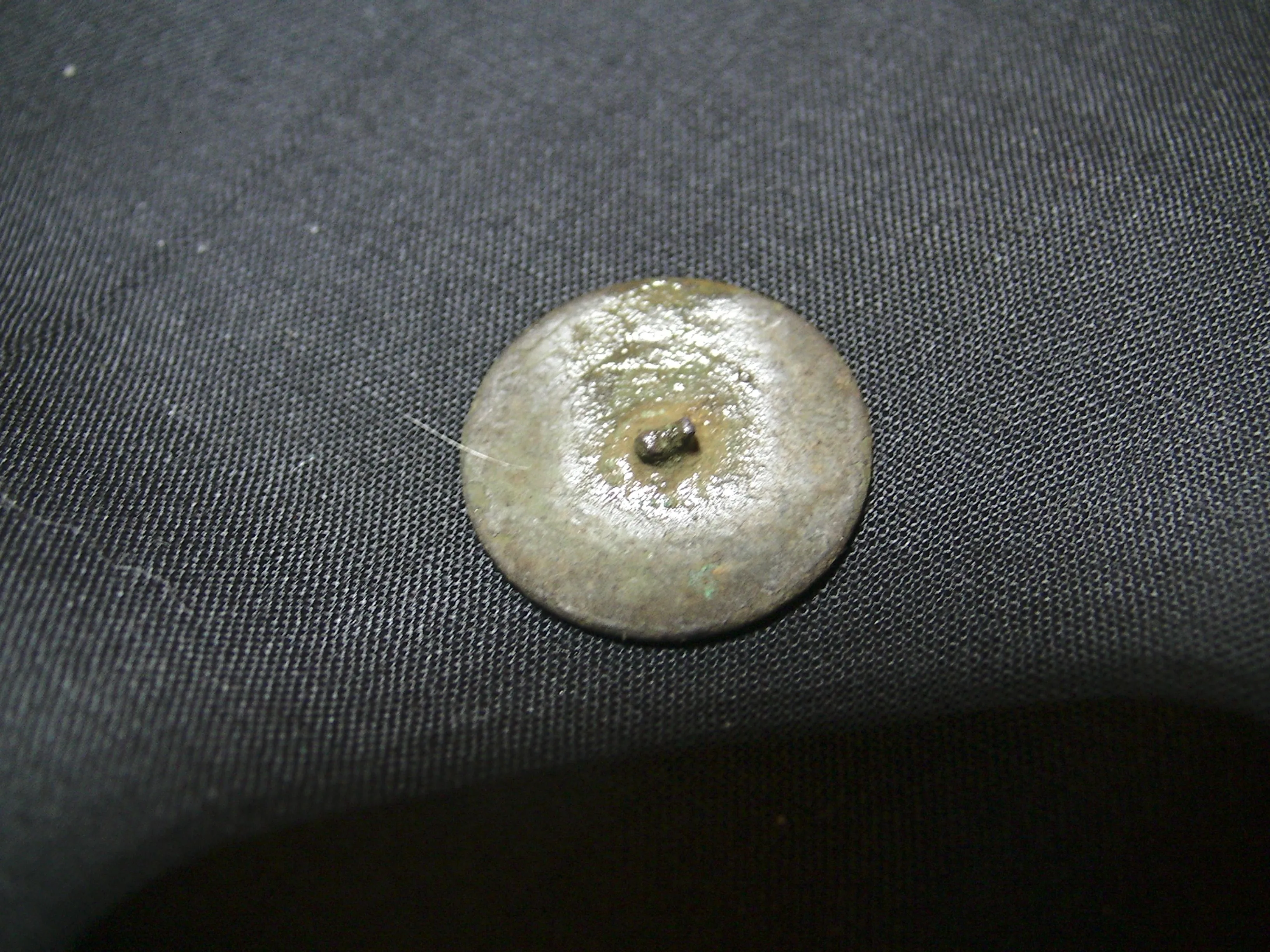 Old Flat button found in Edinville, PA