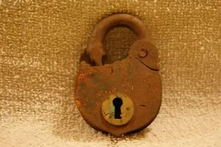 Old Padlock - One of my favorite finds in the relic category,found sometime in the late 90's early 2000's in a yard..