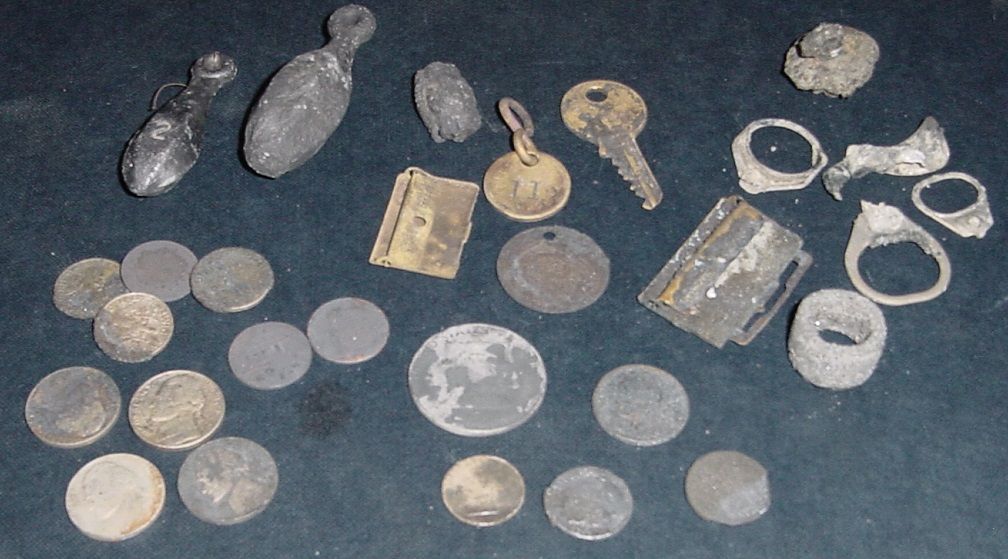 OLD SALTWATER BEACH HUNT 
- YOU FIND THOSE OLD BEACH TAGS AND BRASS BATHING SUIT BUCKLES - ITS A GOOD SIGN