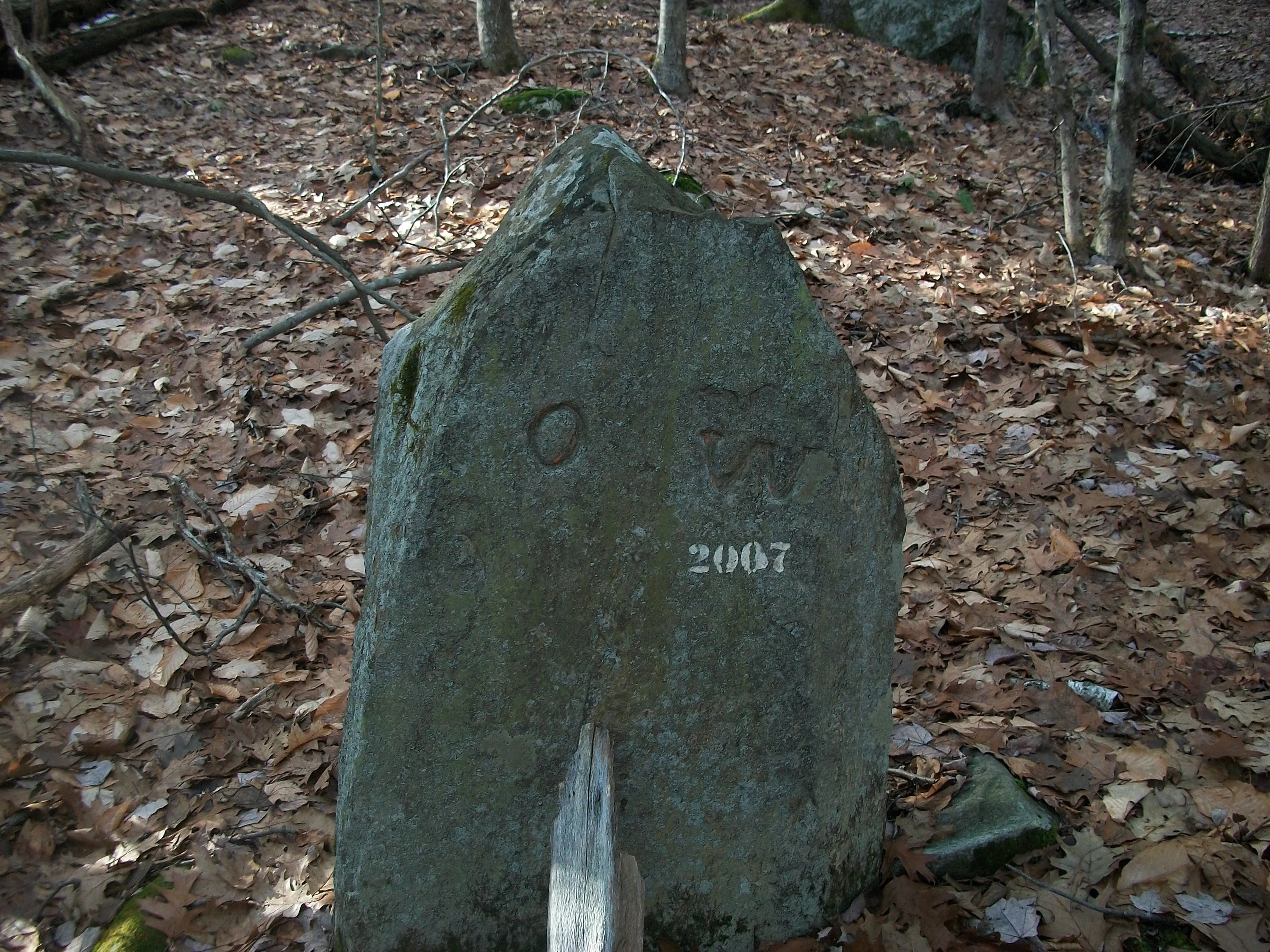 ORIGINAL MARKER FOR ERVING/WENDELL/ORANGE..FIRST PLOT LAID OUT IN WARWICK