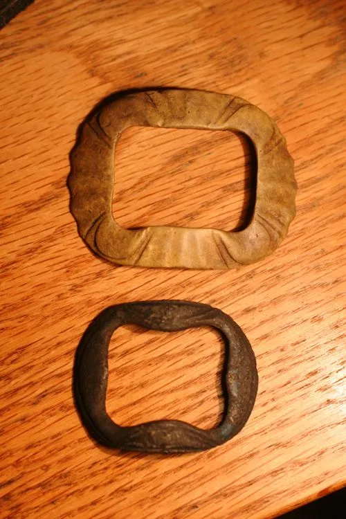 Pair of Shoe Buckles
Brass and Silver