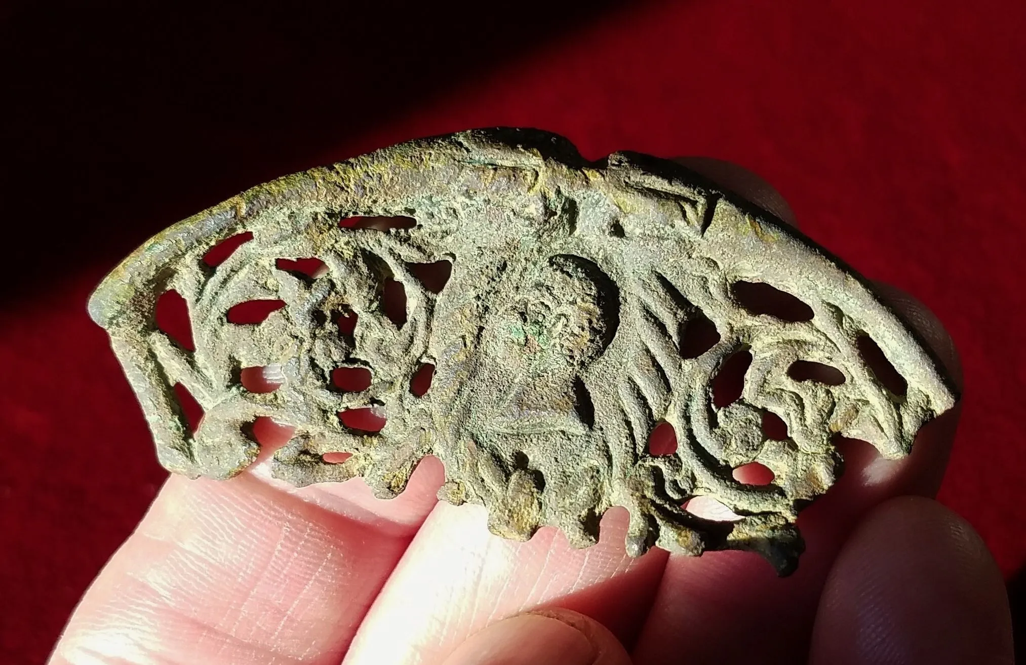 Partial 18th century court sword guard, probably French