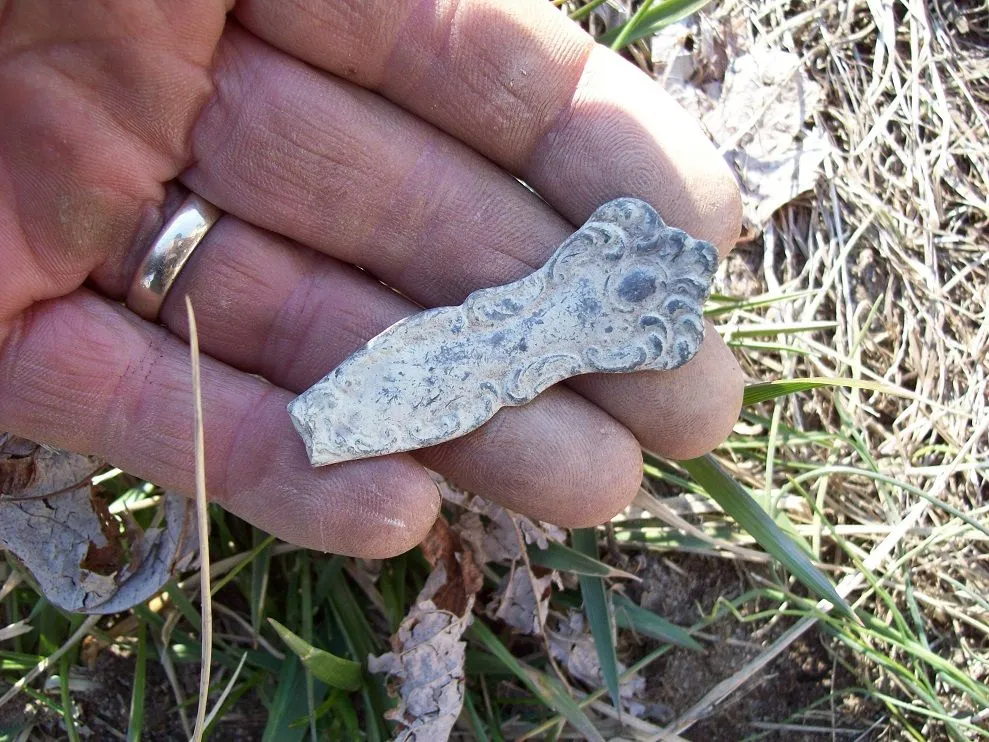 pewter spoon piece