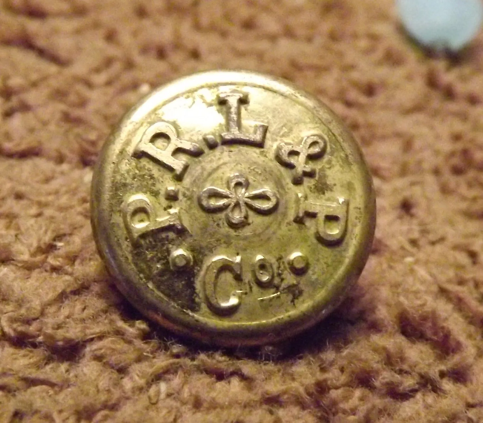 Portland Rail Light and Power Company    lapel button