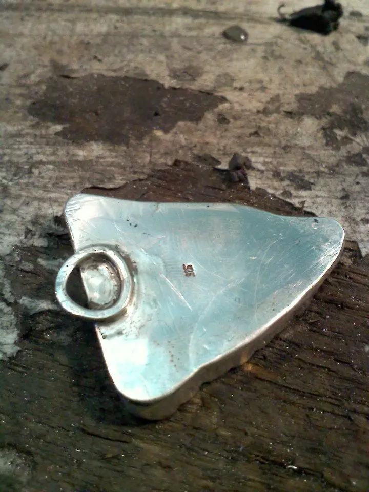 Process of making a sterling pendant