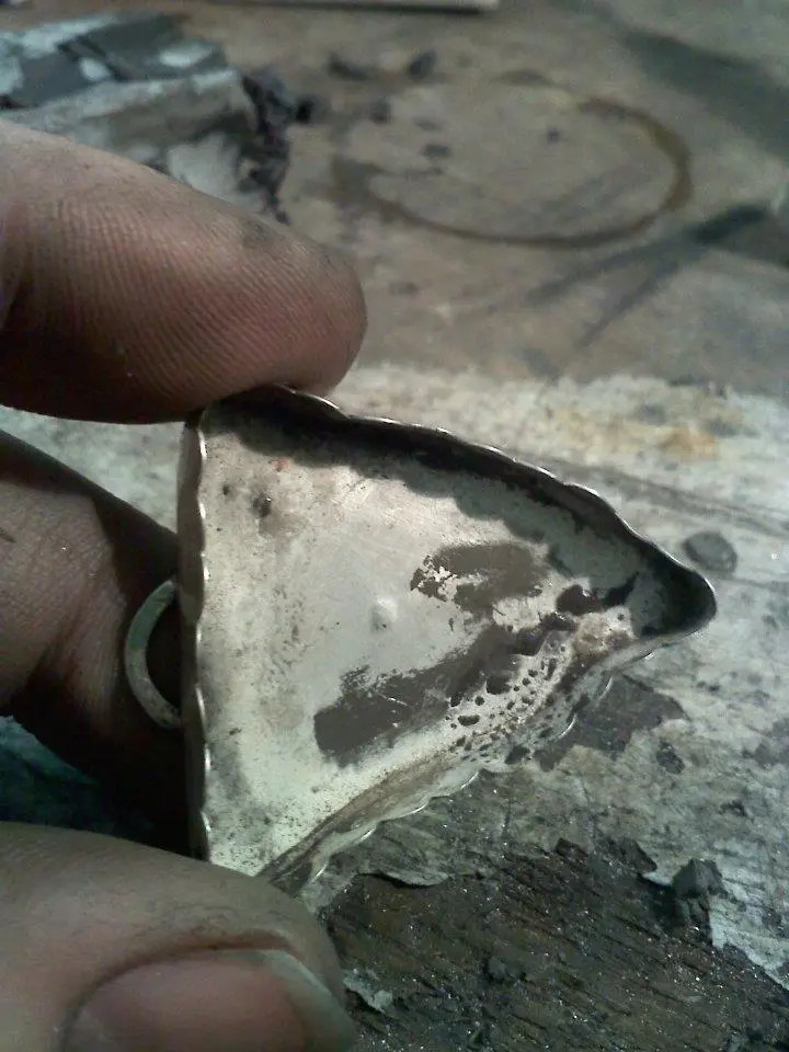 Process of making a sterling pendant
